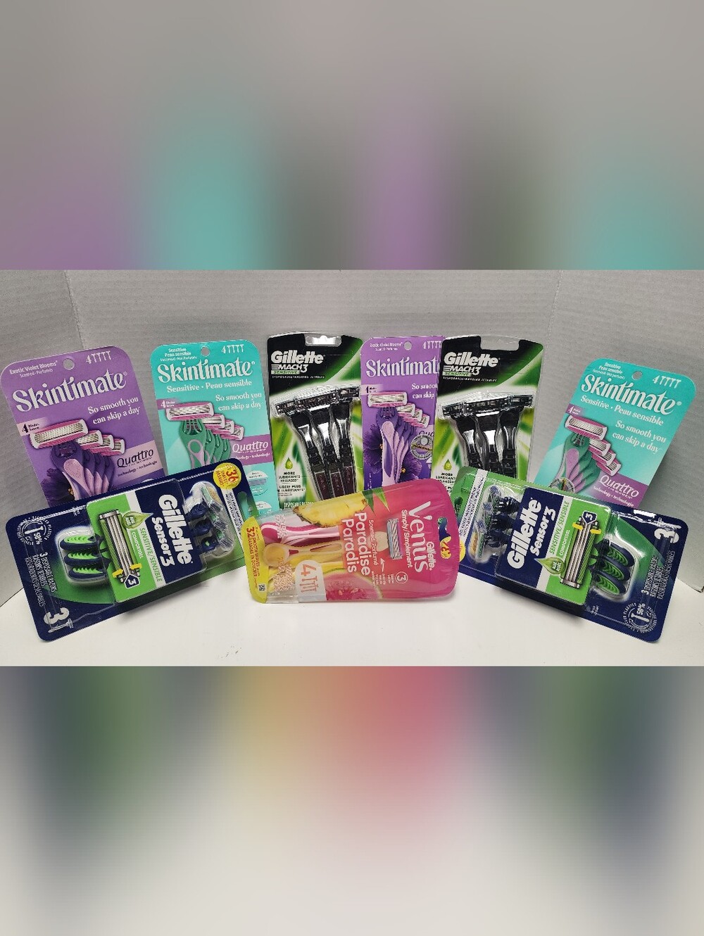 9 Razors Men's and Women's Skintimate Gillette Venus New